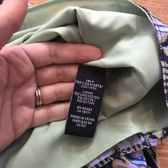 Tibi silk sz0 dress tunic tie dye - Picture 4 of 5